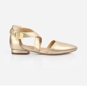 Poppy Barley Gold Flats